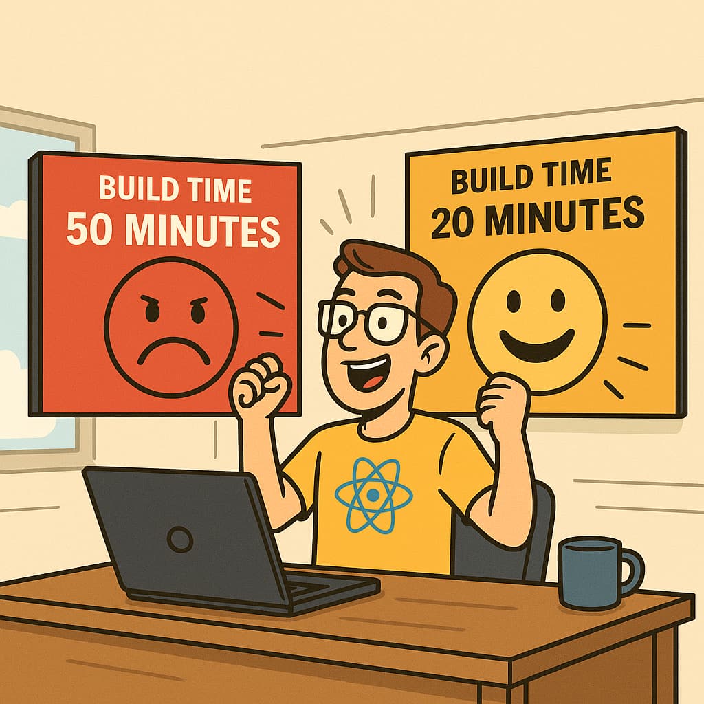 From 50 Minutes to 20: How We Slashed Build Times in Our React Application