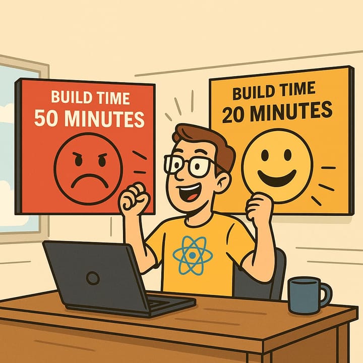 From 50 Minutes to 20: How We Slashed Build Times in Our React Application